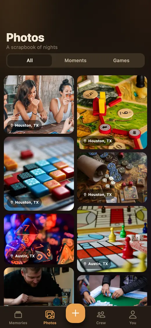 Tabletales photo scrapbook grid